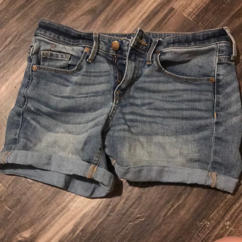 HIGH RISE MIDI JEAN SHORT